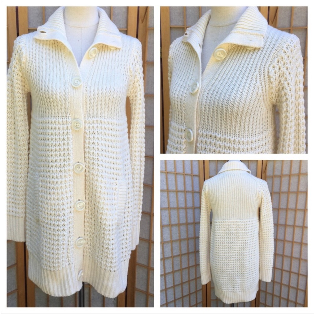 Moda International Wool Blend Knit Sweater SZ S